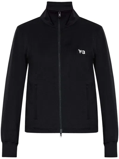 Y-3 BLACK 3-STRIPES ZIP JACKET