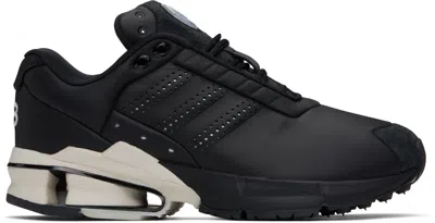 Y-3 Black A3 Control Sneakers In Black/black/talc