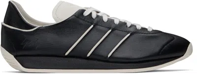 Y-3 Black & Off-white Country Sneakers