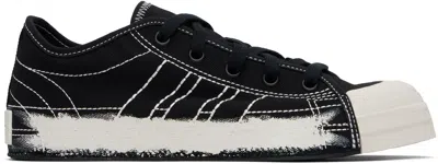 Y-3 Black & Off-white Nizza Lo Sneakers