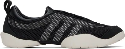 Y-3 Low Top Mesh Upper Rubber Sole Sneakers In Black