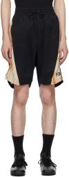 Y-3 Rust Dye Shorts In Black/multi Color Ca