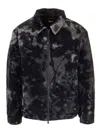 Y-3 Black And White Camouflage Jacket In Black
