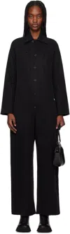 Y-3 Black Belted Jumpsuit In Black
