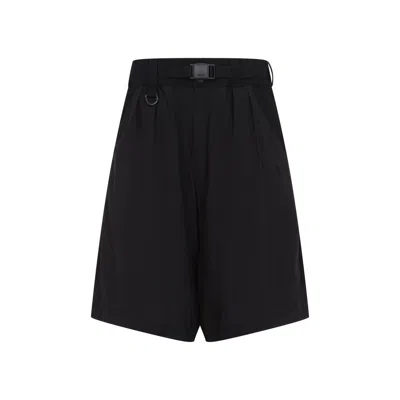 Y-3 Nylon Bermuda Shorts In Black