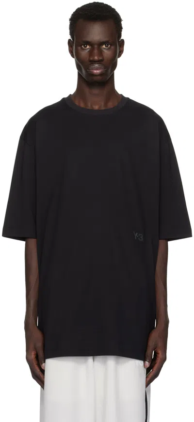 Y-3 Black Boxy Short Sleeve T-shirt