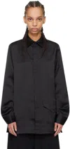 Y-3 Black Button Shirt In Black