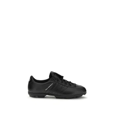 Y-3 Black Calf Leather Bos Taurus Athletic Sneakers In Multi
