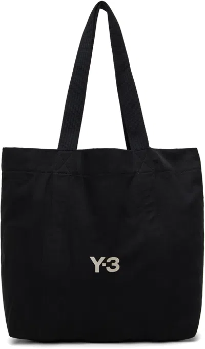 Y-3 Black Canvas Tote