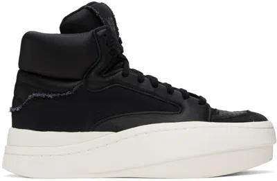 Y-3 Black Centennial Hi Sneakers In Black/black/off Whi