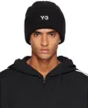 Y-3 Classic Beanie With A Stitched Label At The Front In Black