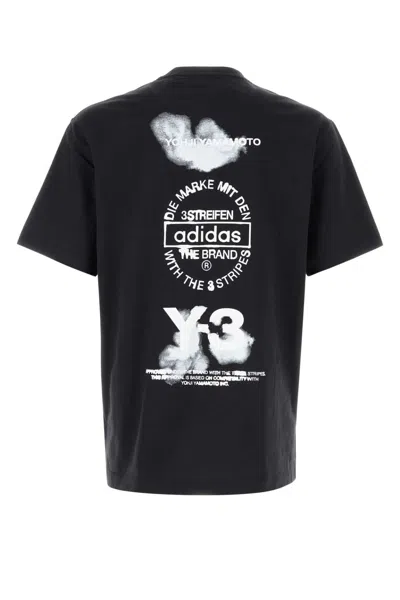 Y-3 Black Cotton T-shirt
