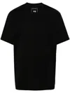 Y-3 Black Cotton T-shirt With Logo Y3