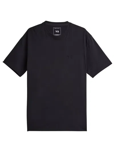 Y-3 Black Cotton T-shirts