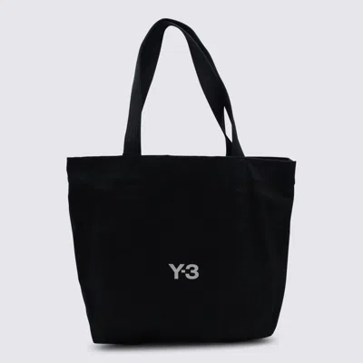 Y-3 Black Cotton Tote Bag