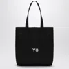Y-3 Adidas Y 3 Black Cotton Tote Bag With Logo In Black