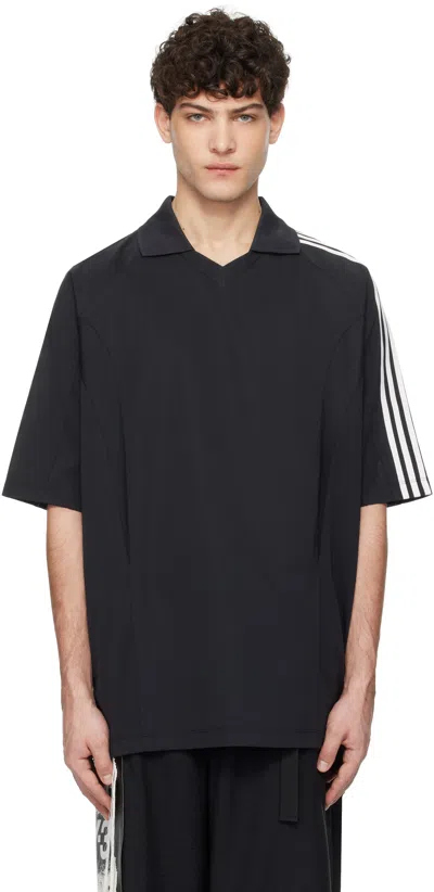 Y-3 Black Cut Line Polo