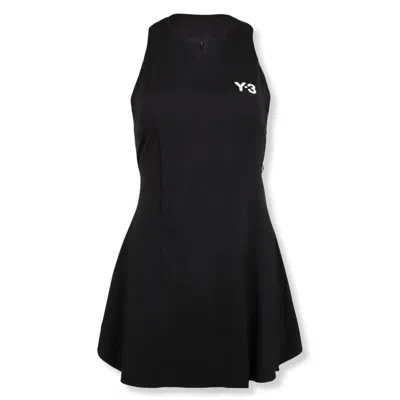 Y-3 BLACK DAY DRESS WITH MINIMALIST DESIGN