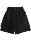 Y-3 Black Drawstring-fastening Shorts In Black