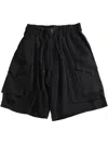 Y-3 Black Drawstring-fastening Shorts In Black