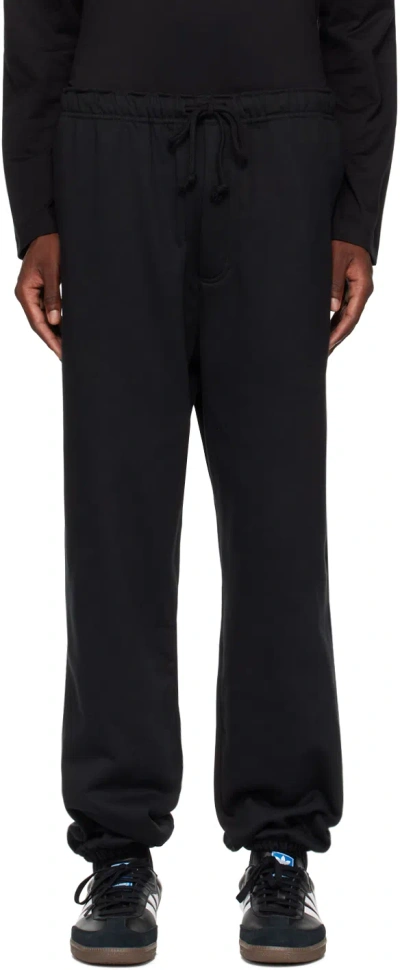 Y-3 Adidas French Terry Track Pants In Black