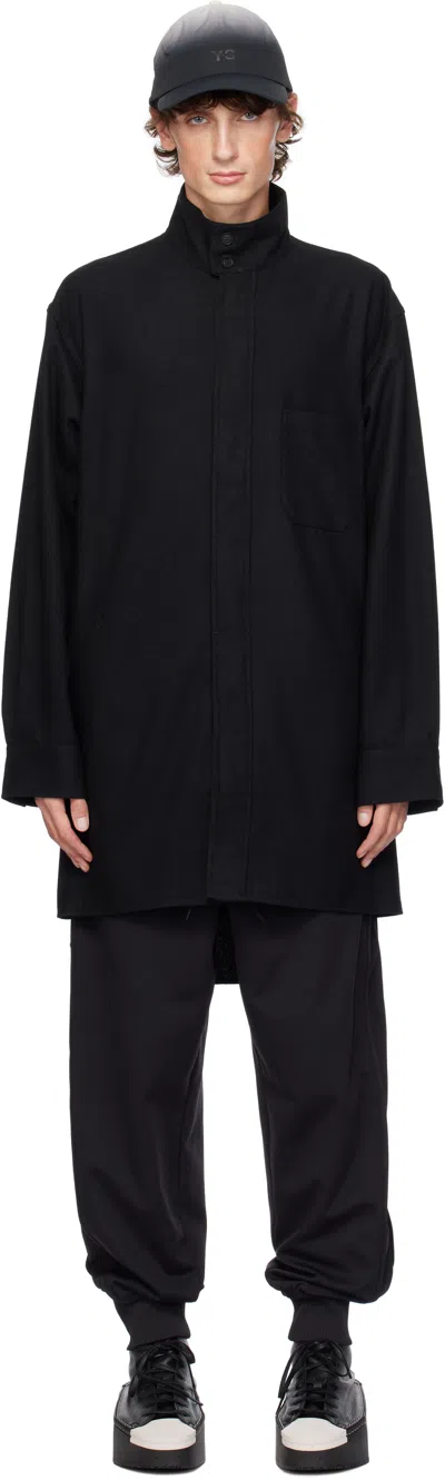 Y-3 Black Flannel Shirt