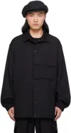 Y-3 BLACK FLAP POCKET JACKET