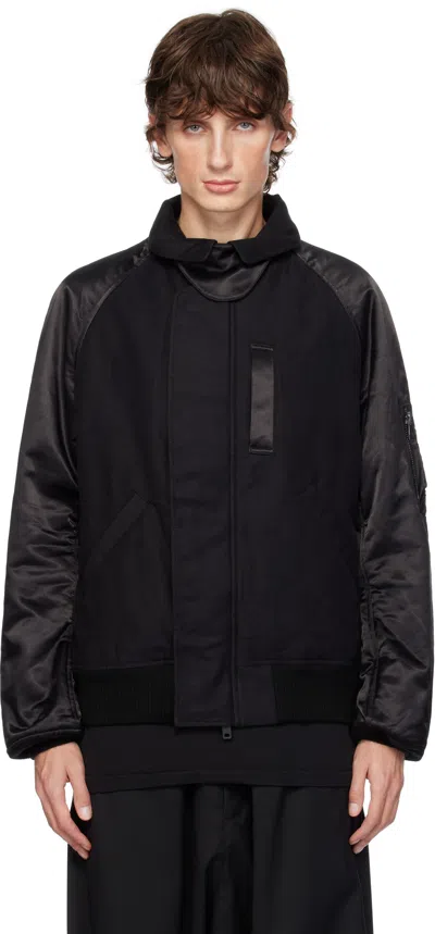 Y-3 Black Flight Bomber Jacket