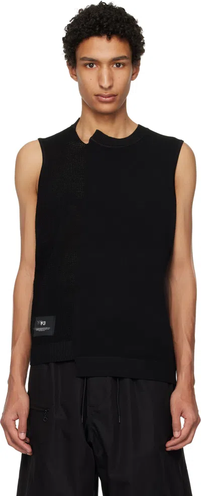 Y-3 Black Gfx Knitted Vest