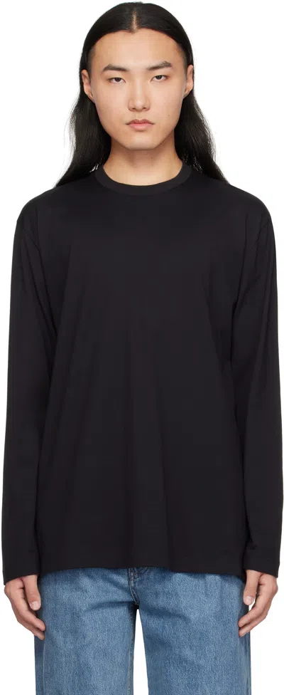 Y-3 Black Graphic Long Sleeve T-shirt