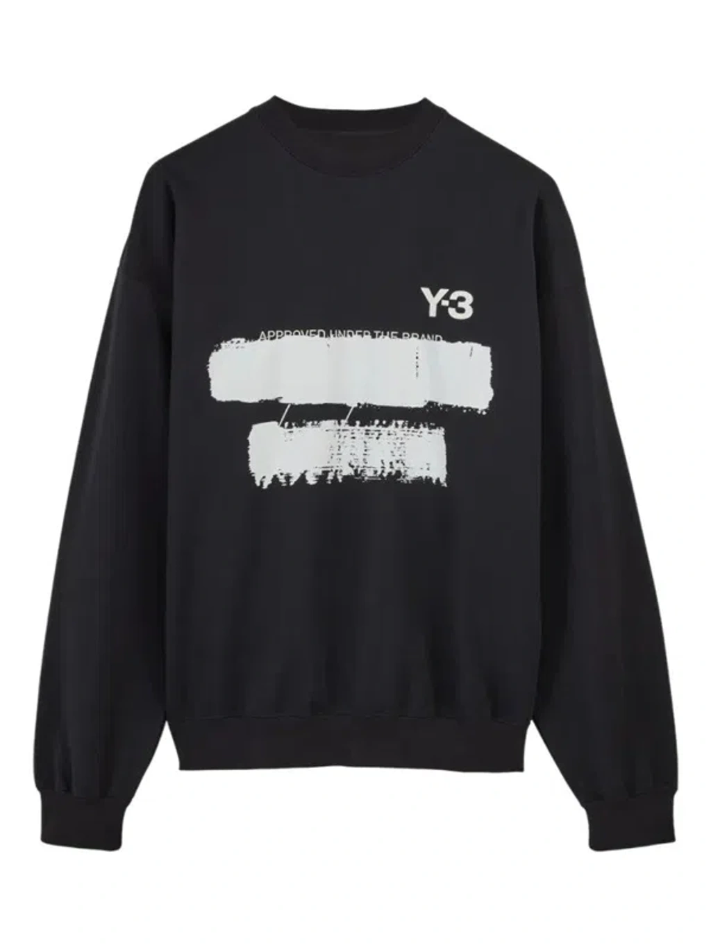 Y-3 Crew Neck Cotton Sweater With Black Logo | ModeSens