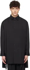Y-3 Gfx Logo Cotton Blend Shirt In Black