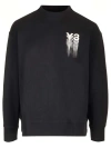 Y-3 Y 3 Logo Organic Cotton Sweatshirt In Black