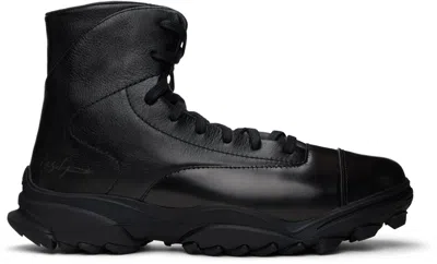 Y-3 Black Gsg9 Boots In Black/black/black