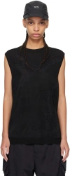 Y-3 Black Jacquard Vest In Black