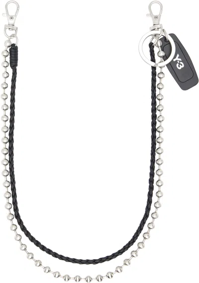 Y-3 Black Key & Wallet Chain In Multi
