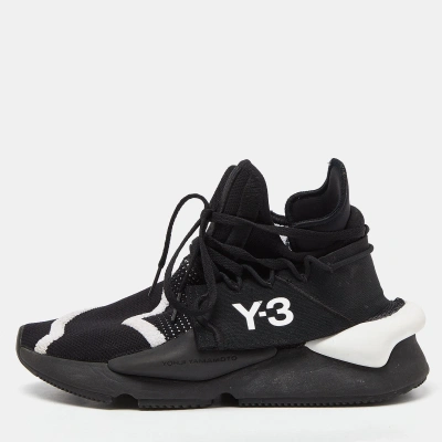 Pre-owned Y-3 Black Knit Fabric Cloth Low Trainers Trainers Size 39.5