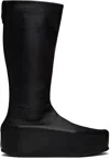 Y-3 Black Kyasu Overboot Tall Boots In Black