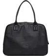 Y-3 Medium Debossed-logo Shoulder Bag In Black