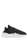 Y-3 BLACK LEATHER AND FABRIC Y-3 KAIWA SNEAKERS