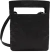 Y-3 Black Leather Crossbody Bag In Black