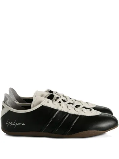 Y-3 Black Leather Sneakers