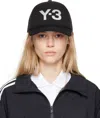 Y-3 ブラック ロゴ キャップ