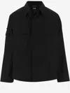 Y-3 Cotton-blend Shirt Jacket In Black