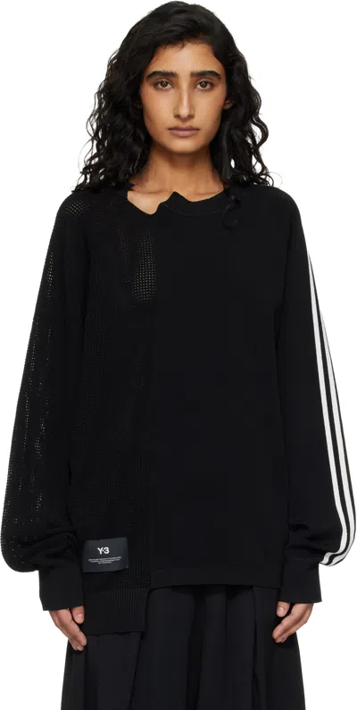 Y-3 Black Logo Knit Jumper