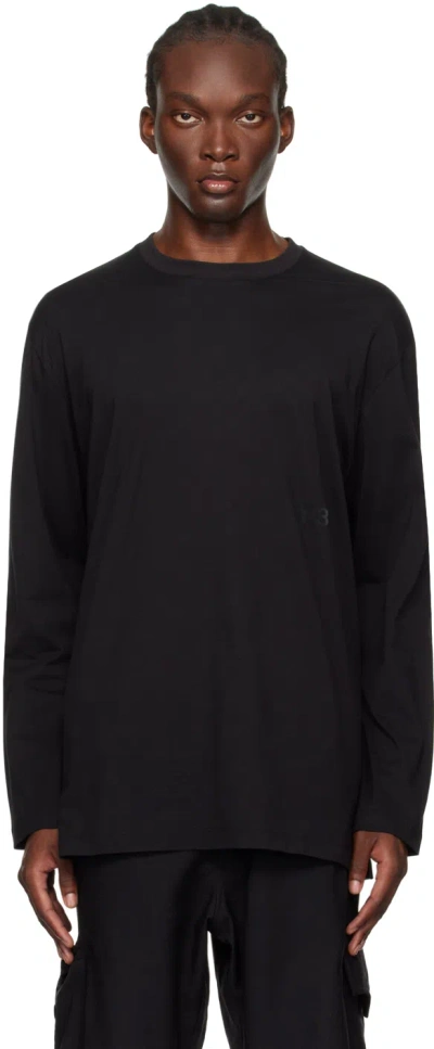 Y-3 Black Logo Long Sleeve T-shirt