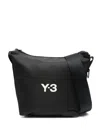 Y-3 Zippered Shoulder Bag In Black