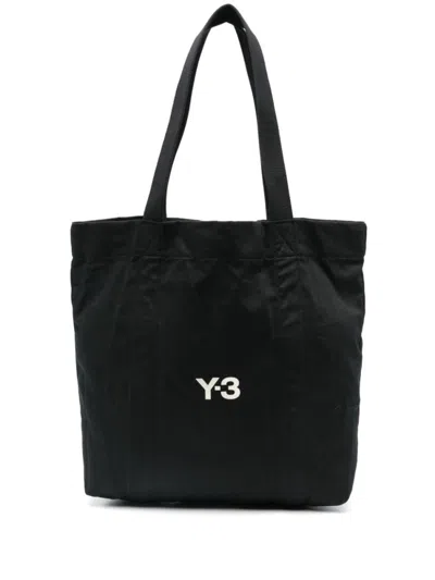 Y-3 Black Logo Tote Bag