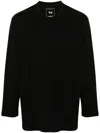 Y-3 Adidas Loose Fit Long Sleeve T-shirt Clothing In Black