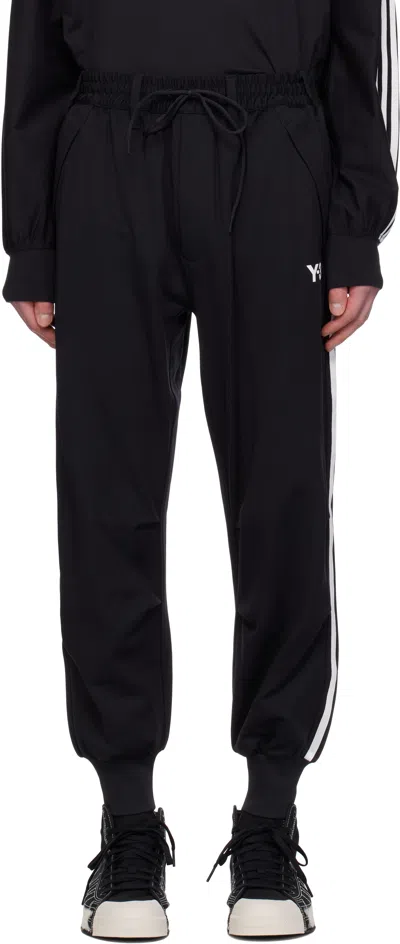 Y-3 Black M 3 Stripes Cuff Sweatpants
